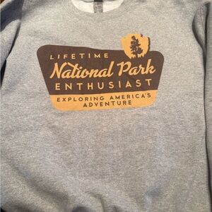 Gildan Gray Heavy Blend Sweatshirt- National Park Enthusiast!